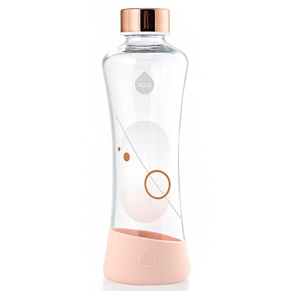 Equa 玻璃水樽550ml(Metallic Rose Gold)--永安網店