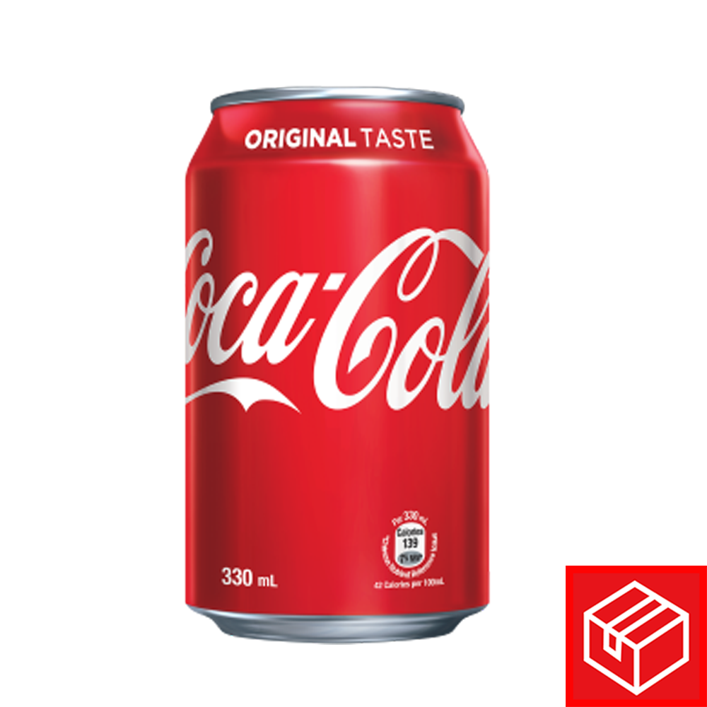 Coca Cola Can 330ml x24 (1 Carton)--Wing On NETshop